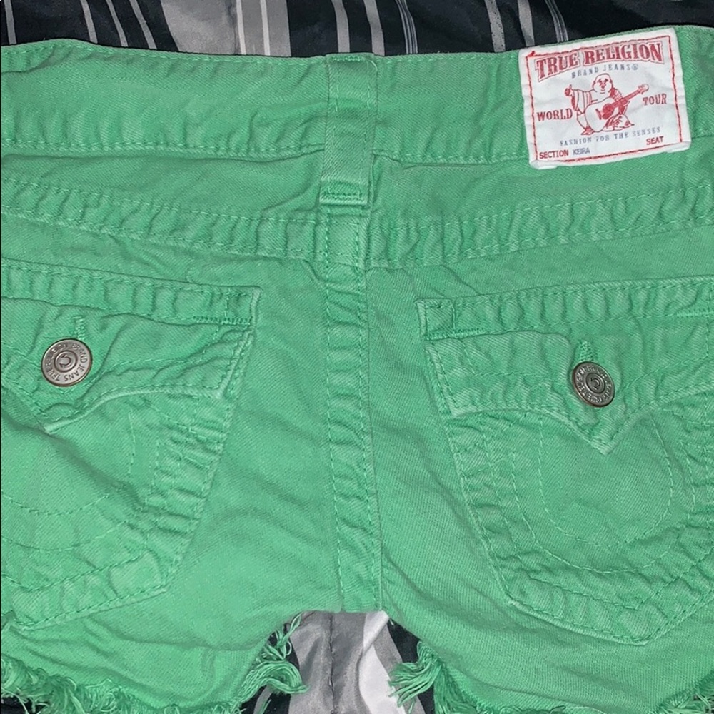 Green true religion shorts